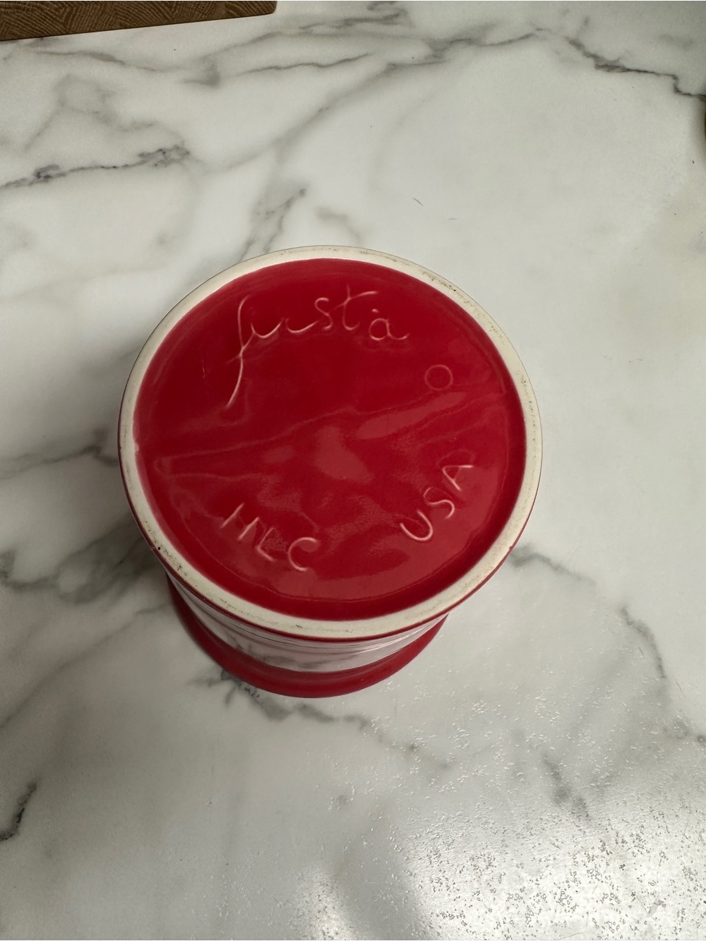 Fiestaware Scarlet small canister - Picture 4 of 4